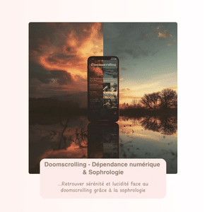 Sophrologie dépendance numérique Lyon 69006 : accompagnement du doomscrolling et du stress digital avec Sophie Varaine, sophrologue à Lyon.
